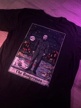 Halloween horror tarot card Michael Myers tee shirt the Boogeyman